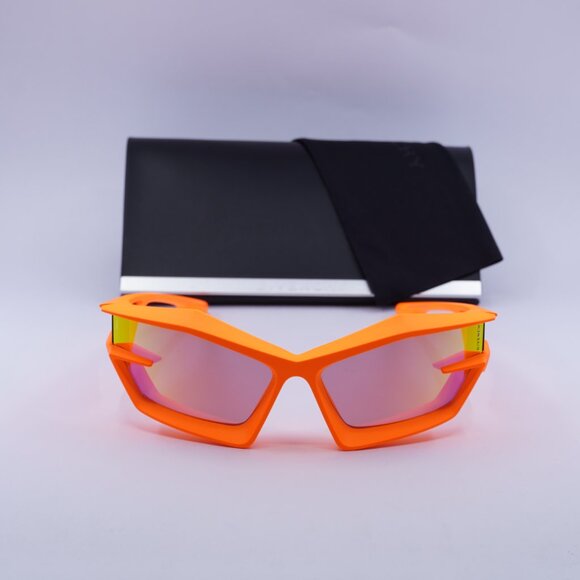 Givenchy GV40049U 43C Geometric Sunglasses - Orange/Orange Mirror - Picture 2 of 10